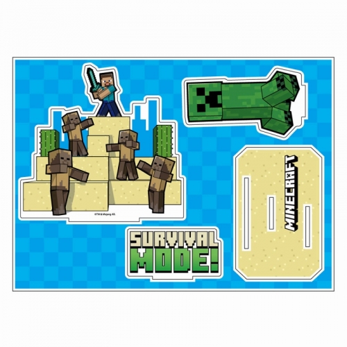 グッズ スタンドポップ マインクラフト アクリルジオラマ クリーパーb アニメイト
