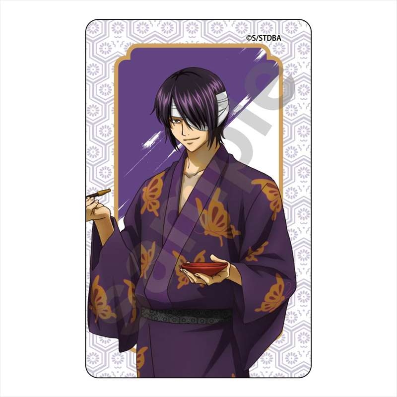 完成品 グッズ ステッカー 銀魂 アウトドア Icカードステッカー 高杉晋助 特注品 グッズ 文具 デスク用品 Arbaldas Lt