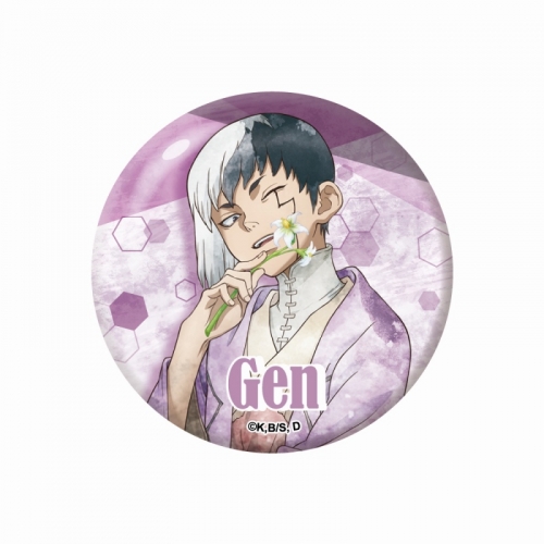 グッズ-バッチ】Dr.STONE グランジアート 缶バッジ あさぎりゲン 