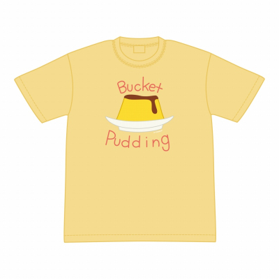 【グッズ-Tシャツ】宇宙よりも遠い場所 バケツプリンTシャツ XL