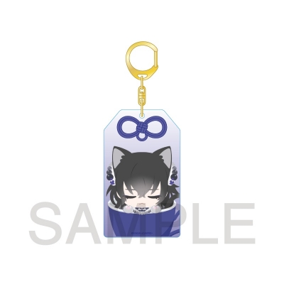 【グッズ-キーホルダー】刀剣乱舞ONLINE「刀剣乱舞 刀猫男士」×COLLABOCAFEHONPO 第二弾 お守りアクリルキーホルダー(数珠丸恒次)