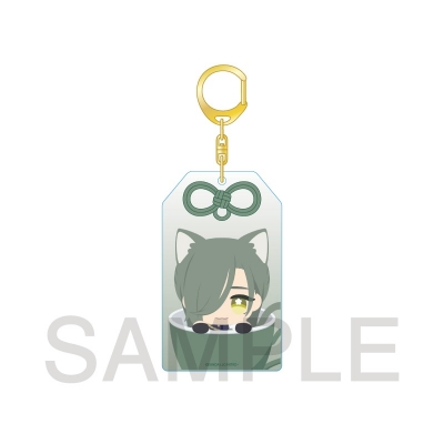 【グッズ-キーホルダー】刀剣乱舞ONLINE「刀剣乱舞 刀猫男士」×COLLABOCAFEHONPO 第二弾 お守りアクリルキーホルダー(にっかり青江)