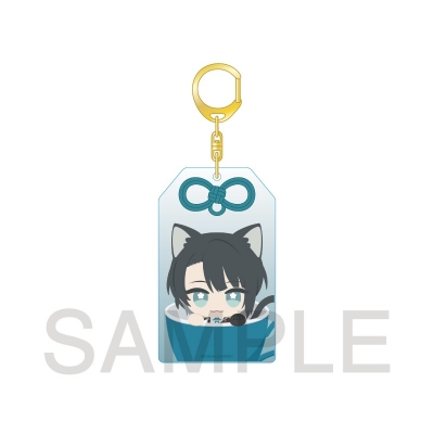 【グッズ-キーホルダー】刀剣乱舞ONLINE「刀剣乱舞 刀猫男士」×COLLABOCAFEHONPO 第二弾 お守りアクリルキーホルダー(松井江)