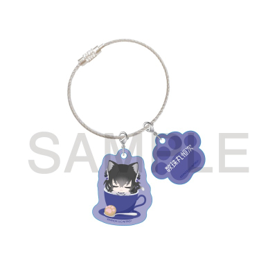 【グッズ-キーホルダー】刀剣乱舞ONLINE「刀剣乱舞 刀猫男士」×COLLABOCAFEHONPO 第二弾 アクリルキーホルダー(数珠丸恒次)