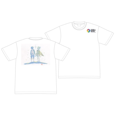 【グッズ-Tシャツ】交響詩篇エウレカセブン Tシャツ レントン&エウレカ M