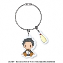 【グッズ-キーホルダー】Re:ゼロから始める異世界生活 すわってマスコット!アクリルワイヤーチェーン ナツキ・スバルの画像