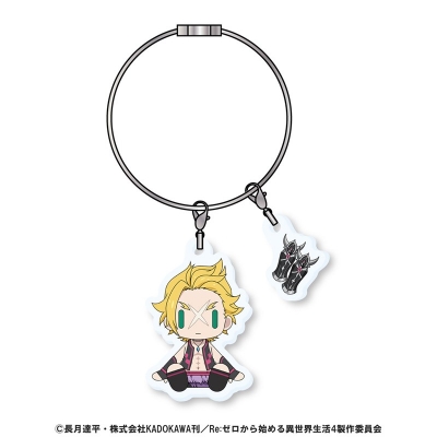 【グッズ-キーホルダー】Re:ゼロから始める異世界生活 すわってマスコット!アクリルワイヤーチェーン ガーフィール・ティンゼル
