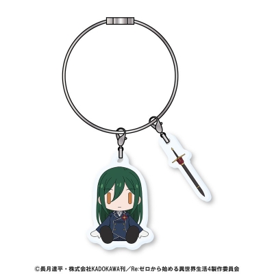【グッズ-キーホルダー】Re:ゼロから始める異世界生活 すわってマスコット!アクリルワイヤーチェーン クルシュ・カルステン
