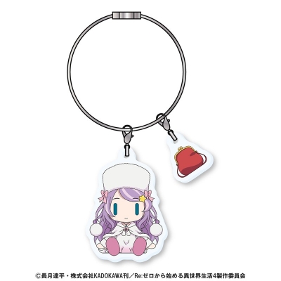 【グッズ-キーホルダー】Re:ゼロから始める異世界生活 すわってマスコット!アクリルワイヤーチェーン アナスタシア・ホーシン