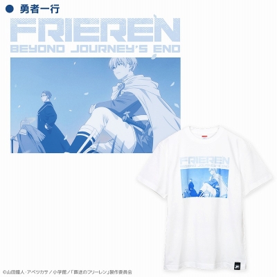【グッズ-Tシャツ】葬送のフリーレン アート Tシャツ 勇者一行 L【アクロス】