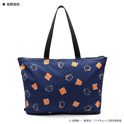 【グッズ-バッグ】ハイキュー!! HAPITAS PLUS 折りたたみトートバッグ 烏野高校【アクロス】