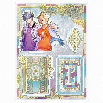 【グッズ-スタンドポップ】DIG-ROCK ブリリアントグラスアート アクリルジオラマ 野中つぐみ&水川叶希