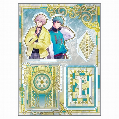 【グッズ-スタンドポップ】DIG-ROCK ブリリアントグラスアート アクリルジオラマ 葉山充弦&柴咲雲雀