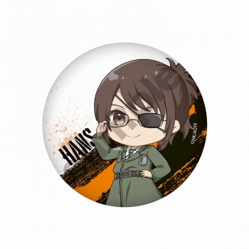 グッズ-バッチ】進撃の巨人 ふわぽわ 缶バッジ ハンジ・ゾエ | アニメイト