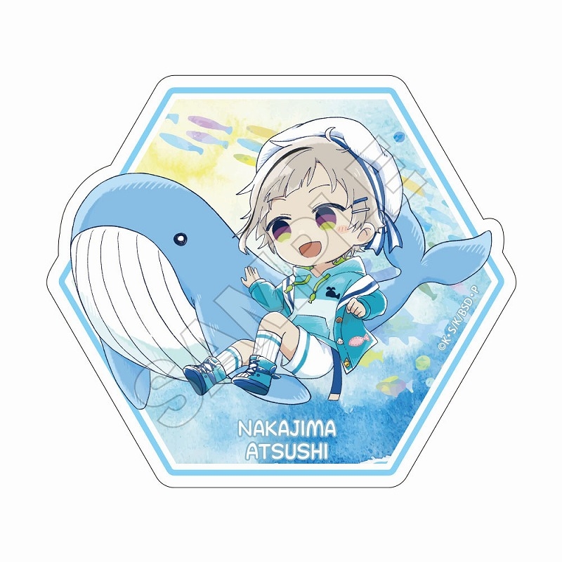 【グッズ-ステッカー】文豪ストレイドッグス Sketchu! 水族館 ステッカー 中島敦