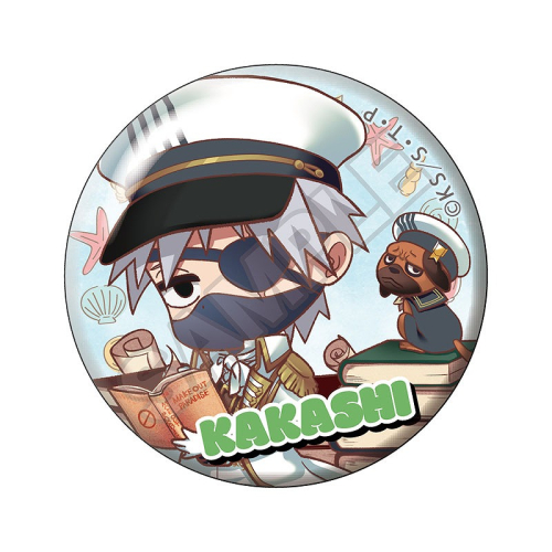 グッズ-バッチ】NARUTO -ナルト- 疾風伝 petitry マリンルック 缶  