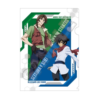 【グッズ-クリアファイル】機動戦士ガンダム00 A4クリアファイル 集合ホワイト