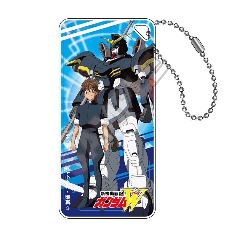 【グッズ-キーホルダー】新機動戦記ガンダムW 場面写 ドミテリアキーチェーンJr. デュオ&ガンダムデスサイズ