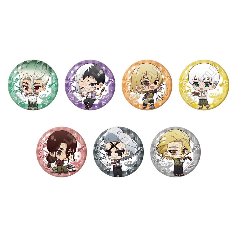 【グッズ-バッチ】Dr.STONE ちびっつ！ バーベキュー 缶バッジ