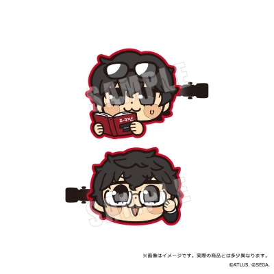 【グッズ-ヘアバンド】ペルソナ5 ザ・ロイヤル 主人公×ぶくぶ 前髪クリップセット 02.知識