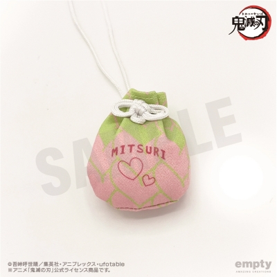 【グッズ-ストラップ】鬼滅の刃 お守り風根付 11.甘露寺蜜璃