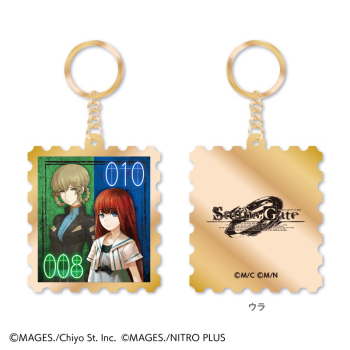 グッズ-キーホルダー】「STEINS;GATE」 15周年記念 切手風メタル 