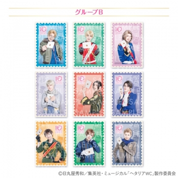 グッズ-セットもの】ミュージカル「ヘタリア」 10th Anniversary ミュージカルヘタリア ヘタミュ 切手 缶バッジ 日本