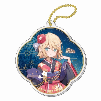 【グッズ-キーホルダー】初音ミク 秋葉原フェスティバル 2024 ラメ入りアクリルキーホルダー 七夕ver./鏡音リン