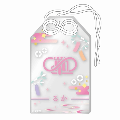 【グッズ-ストラップ】初音ミク 秋葉原フェスティバル 2024 お守り風アクリルストラップ 七夕ver./巡音ルカ