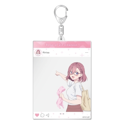 【グッズ-キーホルダー】2.5次元の誘惑 SNS風アクリルキーホルダー/描き下ろし リリサ