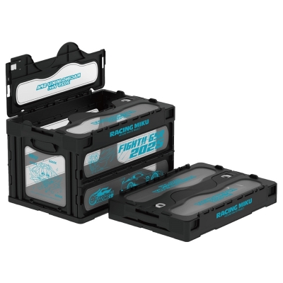 【グッズ-収納BOX】初音ミク レーシングVer.SPA 2025応援Ver. 折りたたみコンテナ