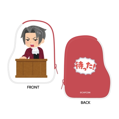 【グッズ-ポーチ】逆転裁判 ×いらすとや ダイカットポーチ / 御剣 怜侍