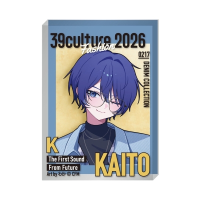 【グッズ-置きもの】39Culture 2026 FASHION 雑誌風アクリルブロック / KAITO