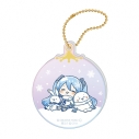 【グッズ-キーホルダー】しろたん×雪ミク オーロラアクリルキーホルダー ちびキャラver. 【B】の画像