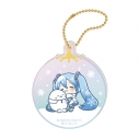 【グッズ-キーホルダー】しろたん×雪ミク オーロラアクリルキーホルダー ちびキャラver. 【C】の画像