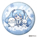 【グッズ-バッチ】しろたん×雪ミク ぷにぷに缶バッジ ちびキャラver. 【A】の画像