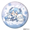 【グッズ-バッチ】しろたん×雪ミク ぷにぷに缶バッジ ちびキャラver. 【B】の画像