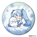 【グッズ-バッチ】しろたん×雪ミク ぷにぷに缶バッジ ちびキャラver. 【C】の画像