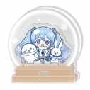 【グッズ-スタンドポップ】しろたん×雪ミク アクリルジオラマ 【A】の画像