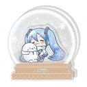 【グッズ-スタンドポップ】しろたん×雪ミク アクリルジオラマ 【C】の画像