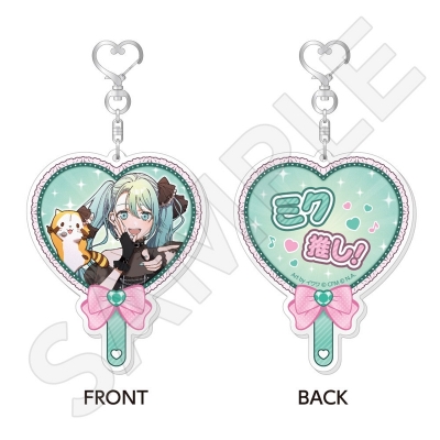 【グッズ-キーホルダー】初音ミク×ラスカル 2026 うちわ型アクリルキーホルダー / 初音ミク