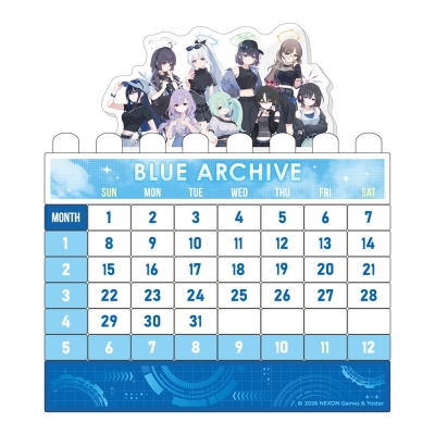 【グッズ-スタンドポップ】ブルーアーカイブ 描き下ろしブロックカレンダー 5.5th Anniversary POP UP STORE
