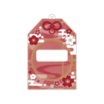 【グッズ-カバーホルダー】ノンキャラオリジナル ときメーク お守り缶バッジフレーム 赤