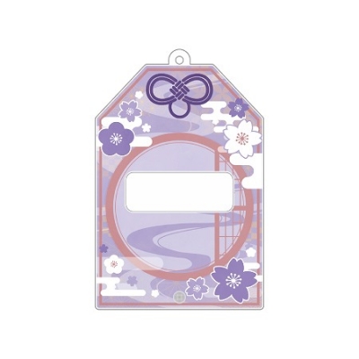 【グッズ-カバーホルダー】ノンキャラオリジナル ときメーク お守り缶バッジフレーム 紫