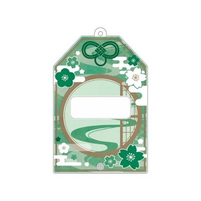 【グッズ-カバーホルダー】ノンキャラオリジナル ときメーク お守り缶バッジフレーム 緑