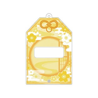 【グッズ-カバーホルダー】ノンキャラオリジナル ときメーク お守り缶バッジフレーム 黄