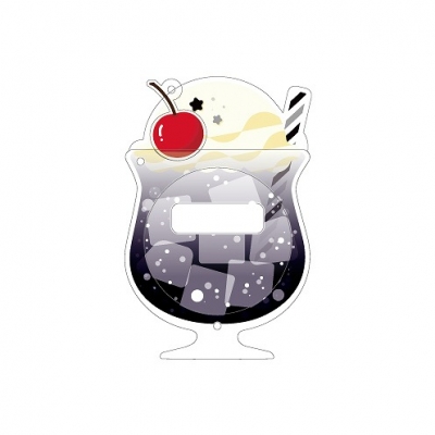 【グッズ-カバーホルダー】ノンキャラオリジナル ときメーク 推し色クリームソーダ 缶バッジフレーム【大】 黒