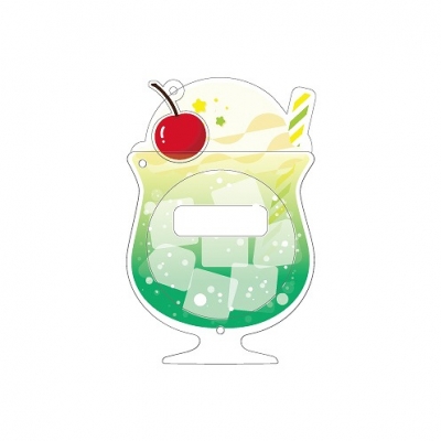 【グッズ-カバーホルダー】ノンキャラオリジナル ときメーク 推し色クリームソーダ 缶バッジフレーム【小】 緑