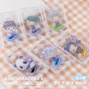 グッズ-パスケース】劇場版 呪術廻戦 0×サンリオキャラクターズ クリア 