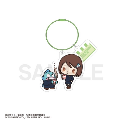 【グッズ-キーホルダー】呪術廻戦 懐玉・玉折×サンリオキャラクターズ カラーワイヤーキーホルダー 03.家入硝子・ハンギョドン